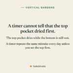 A timer cannot tell that the top pocket dried first.